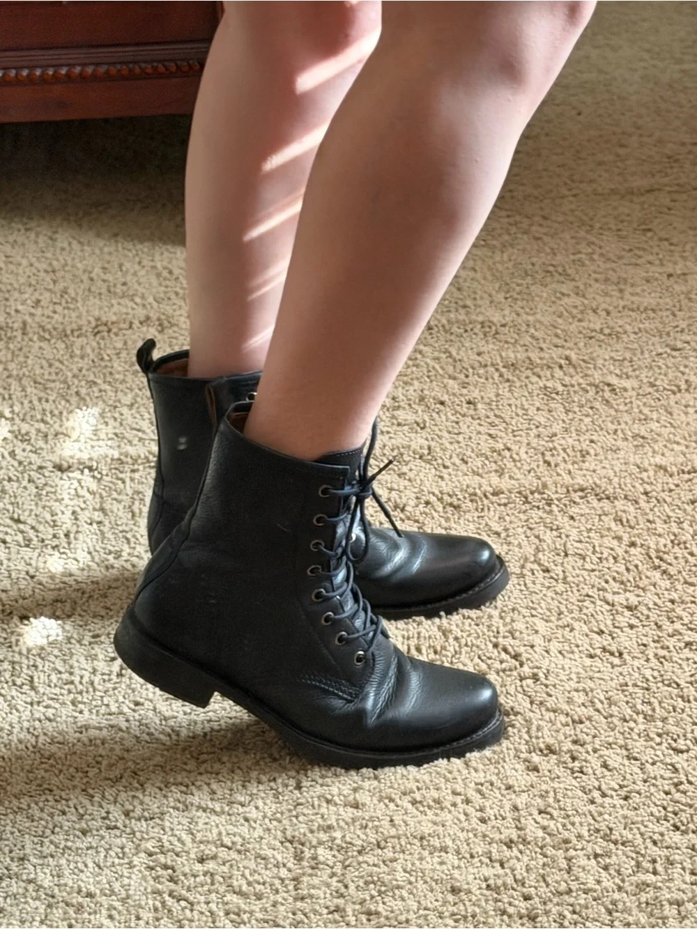 Frye very gently